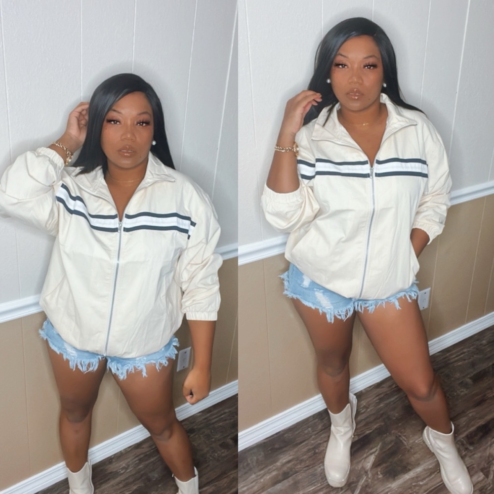 Cream Windbreaker